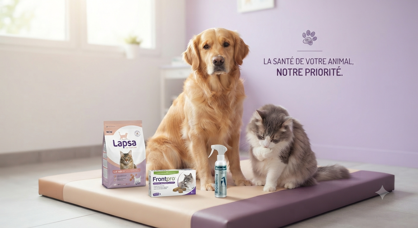 La prévention et le bien-être : le chien et le chat à la Grande Pharmacie de l'Almont